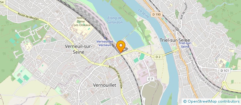 localisation de l'entreprise FNH IMMOBILIER à VERNOUILLET