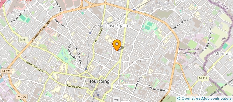 localisation de l'entreprise FNMG  TOURCOING