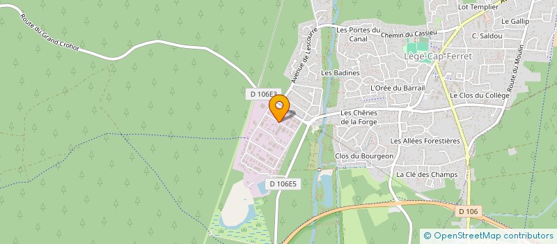 localisation de l'entreprise FNOVEA à LEGE-CAP-FERRET