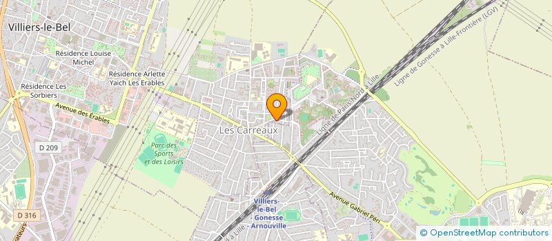 localisation de l'entreprise FNR  VILLIERS-LE-BEL