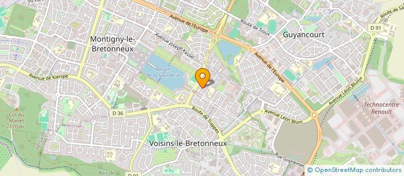 localisation de l'entreprise FNR ATHLETICS  VOISINS-LE-BRETONNEUX