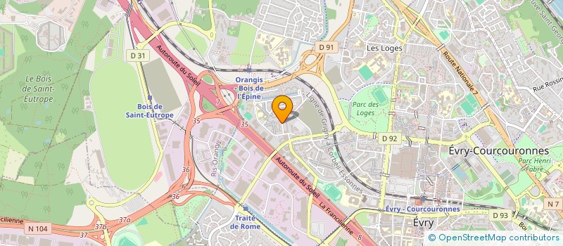 localisation de l'entreprise FNR COMPAGNY à EVRY-COURCOURONNES