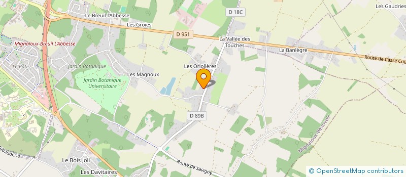 localisation de l'entreprise FNSEA  MIGNALOUX-BEAUVOIR