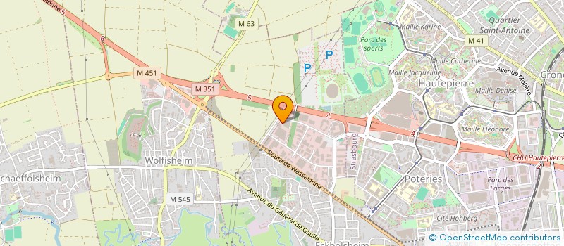 localisation de l'entreprise FNTR GRAND EST  ECKBOLSHEIM