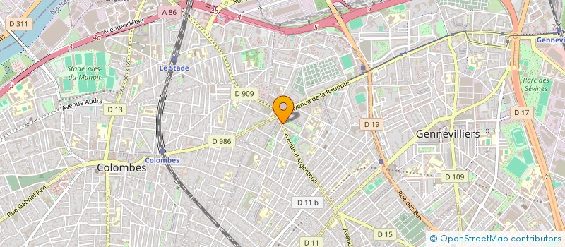 localisation de l'entreprise FO CI 4 ROUTES à ASNIERES-SUR-SEINE