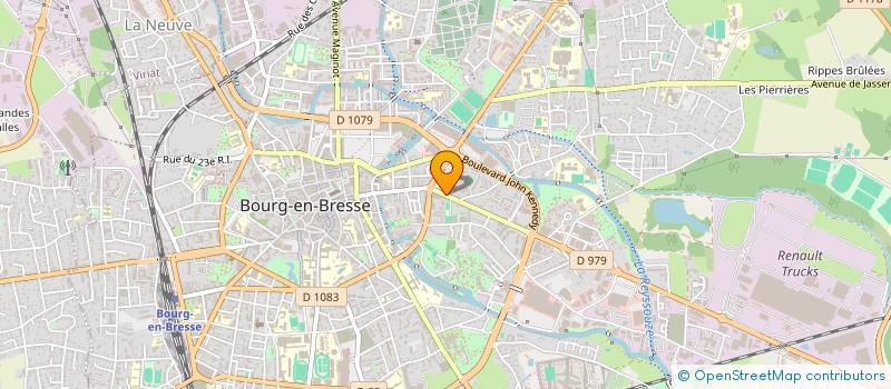 localisation de l'entreprise FO COM AIN LOIRE RHONE  BOURG-EN-BRESSE