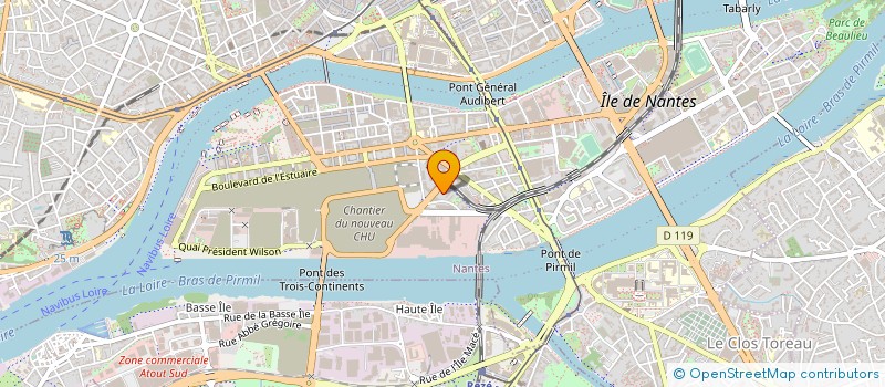 localisation de l'entreprise FO COM SECTION FEDERALE DEPARTEMENTALE FORCE OUVRIERE DE LA COMMUNICATION (POSTES ET TELECOMMUNICATIONS DE LOIRE -ATLANT à NANTES