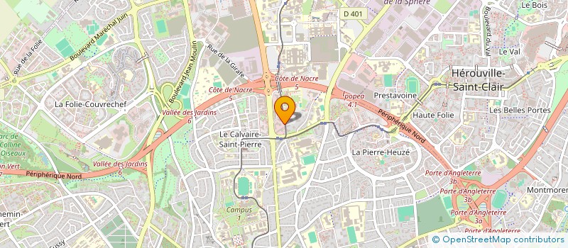 localisation de l'entreprise FO COMMUNICATION à CAEN