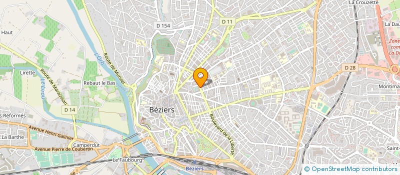 localisation de l'entreprise FO CONSOMMATEURS SECTION BEZIERS  BEZIERS