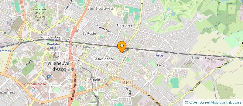 localisation de l'entreprise FO HOLDING à VILLENEUVE-D'ASCQ