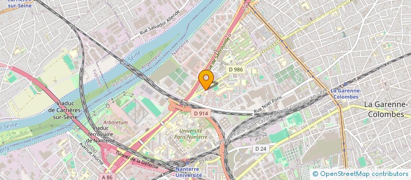 localisation de l'entreprise FO TRANSPORT  NANTERRE