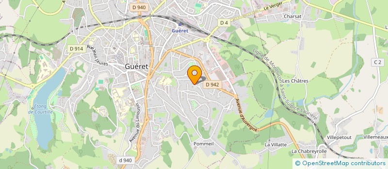 localisation de l'entreprise FO UN SYND CGT FO à GUERET