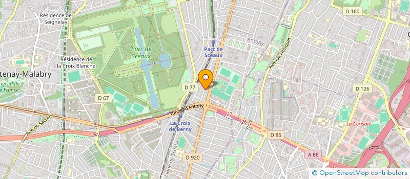 localisation de l'entreprise FOCALE 23 à ANTONY