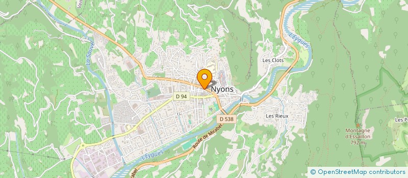 localisation de l'entreprise FOCALE à NYONS