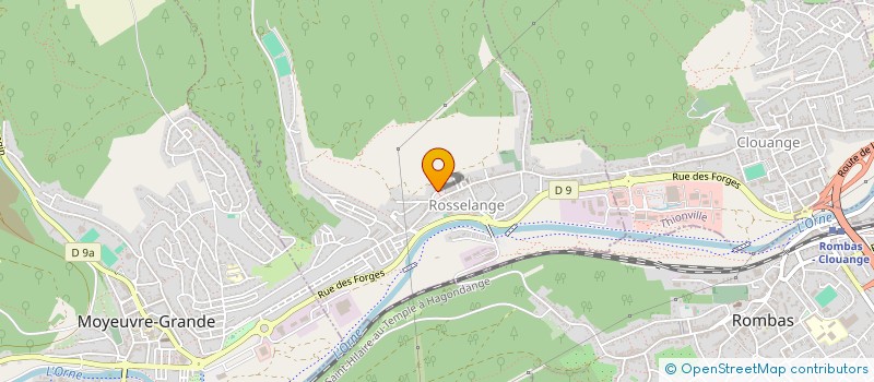 localisation de l'entreprise FOCALE  ROSSELANGE