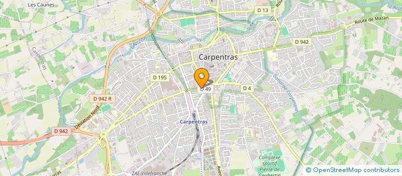 localisation de l'entreprise FOCANI II à CARPENTRAS