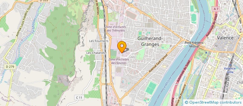 localisation de l'entreprise FOCART  GUILHERAND-GRANGES