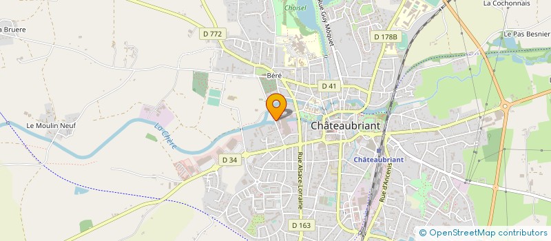 localisation de l'entreprise FOCAST BRETAGNE à CHATEAUBRIANT