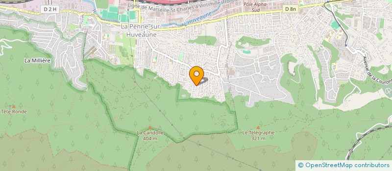 localisation de l'entreprise FOCAVIZZI  LA PENNE-SUR-HUVEAUNE