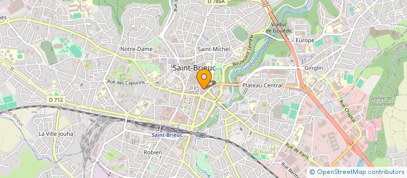 localisation de l'entreprise FOCCA à SAINT-BRIEUC