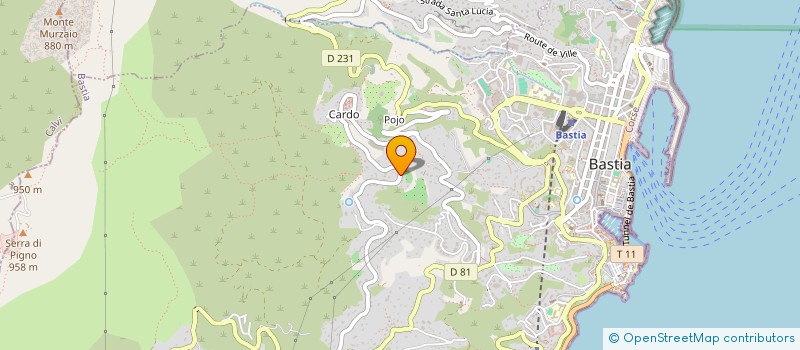 localisation de l'entreprise FOCE DELL EDERA à BASTIA