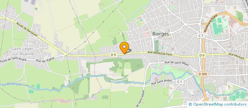 localisation de l'entreprise FOCH 2208 à RIORGES