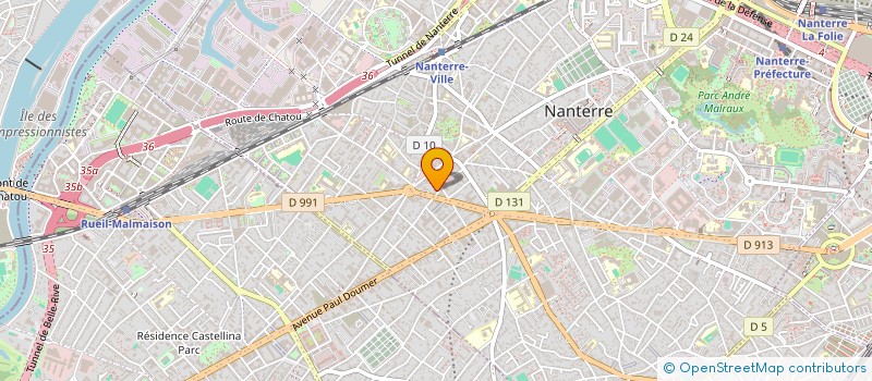 localisation de l'entreprise FOCH 3  NANTERRE