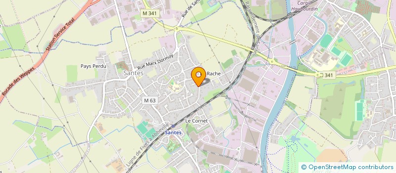 localisation de l'entreprise FOCH 41  SANTES