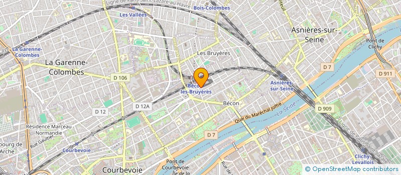 localisation de l'entreprise FOCH à COURBEVOIE