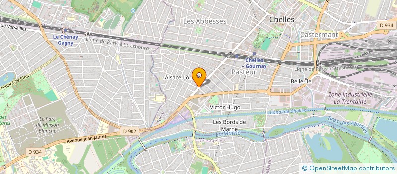 localisation de l'entreprise FOCH 52  CHELLES