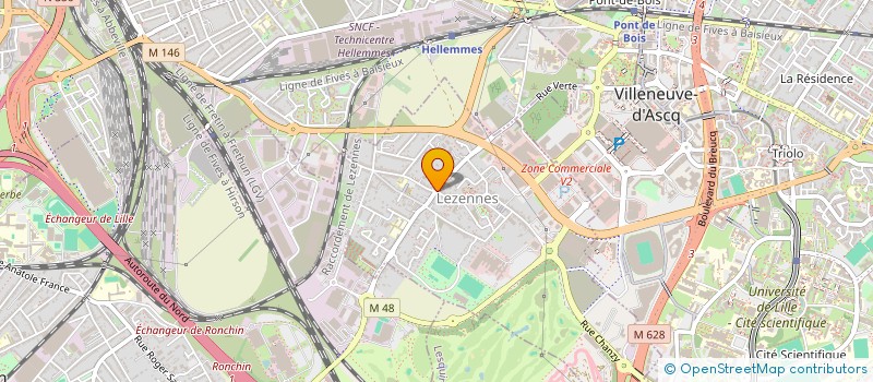 localisation de l'entreprise FOCH à LEZENNES