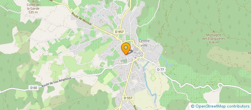 localisation de l'entreprise FOCH  AUPS