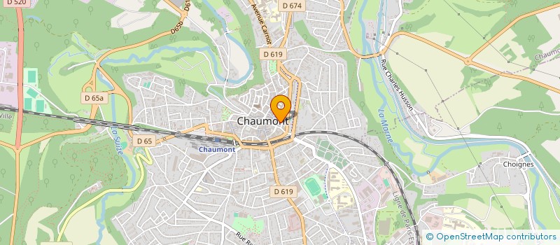 localisation de l'entreprise FOCH à CHAUMONT