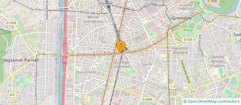 localisation de l'entreprise FOCH ARMES à GRENOBLE