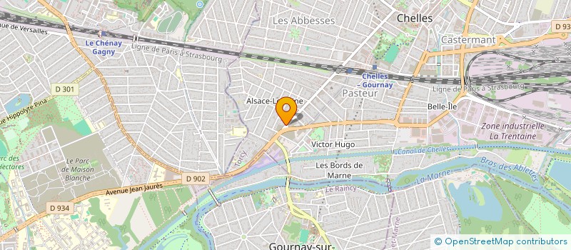 localisation de l'entreprise FOCH ASSURANCES  CHELLES