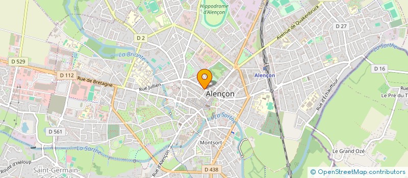 localisation de l'entreprise FOCH IMMOBILIER à ALENCON