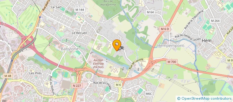 localisation de l'entreprise FOCH-LECLERC à VILLENEUVE-D'ASCQ