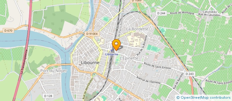 localisation de l'entreprise FOCH MADSEN  LIBOURNE