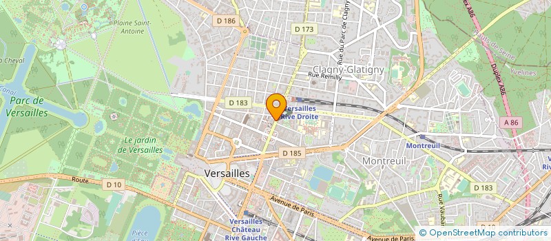 localisation de l'entreprise FOCH RESTAURATION à VERSAILLES