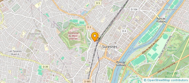localisation de l'entreprise FOCH SANTE FORMATION à SURESNES