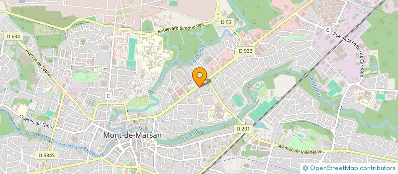 localisation de l'entreprise FOCH SANTE SERVICES à MONT-DE-MARSAN