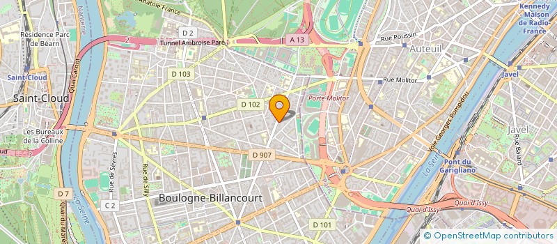 localisation de l'entreprise FOCH SCHUMAN à BOULOGNE-BILLANCOURT