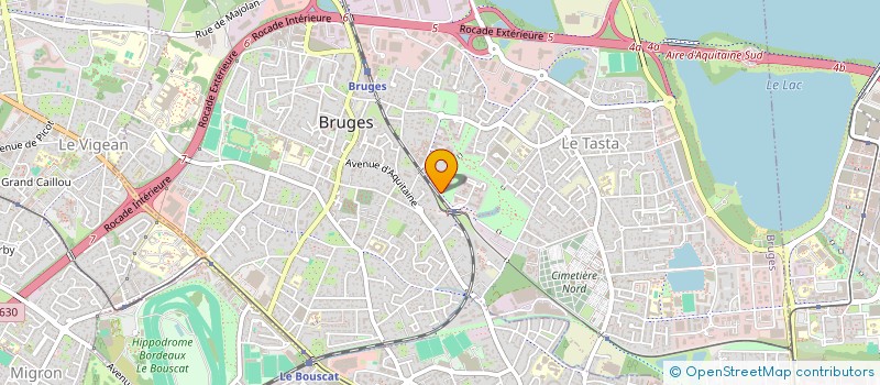 localisation de l'entreprise FOCHE 33  BRUGES