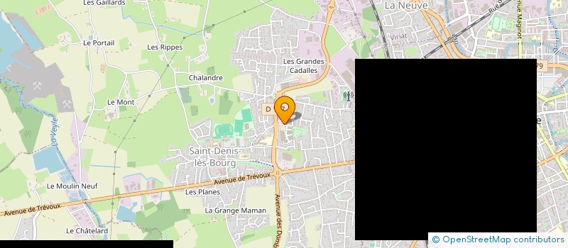 localisation de l'entreprise FOCODIS à SAINT-DENIS-LES-BOURG