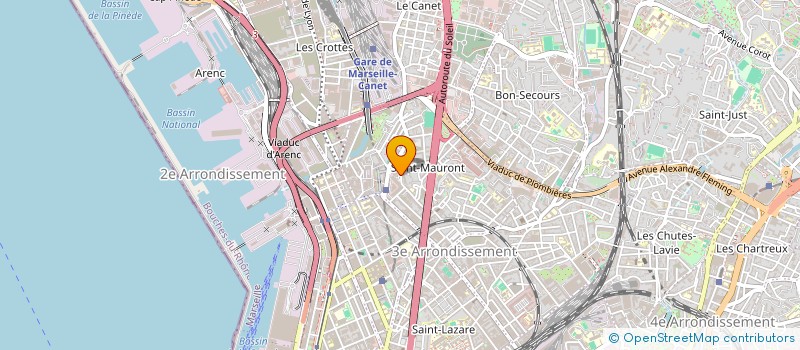 localisation de l'entreprise FOCOM ORANGE 13 à MARSEILLE