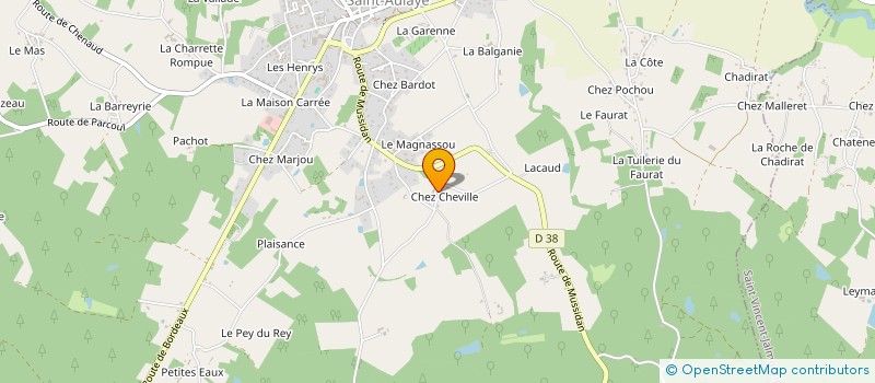 localisation de l'entreprise FOCUS  SAINT AULAYE-PUYMANGOU