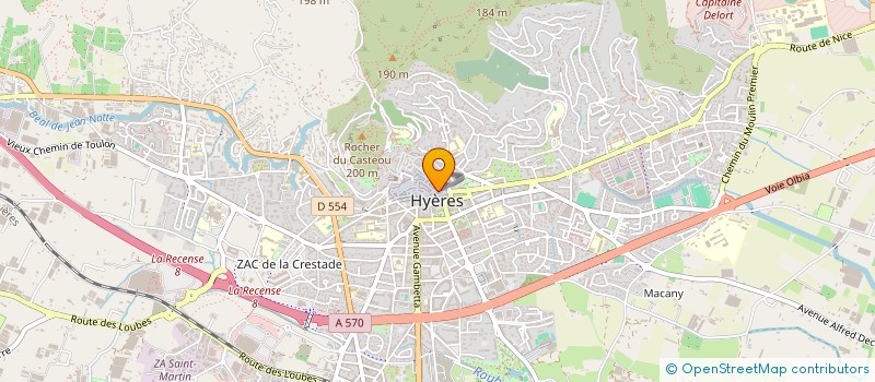 localisation de l'entreprise FOCUS à HYERES