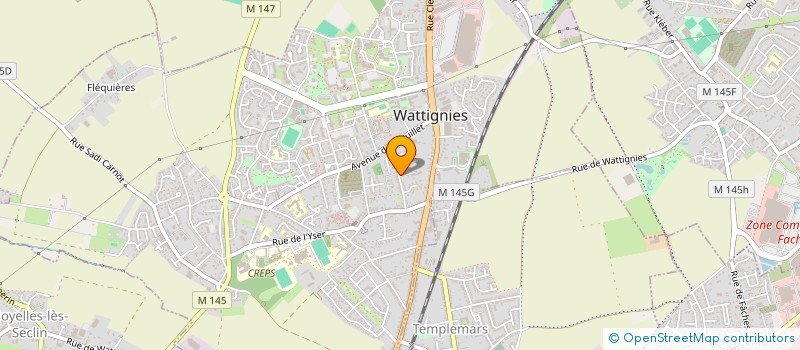 localisation de l'entreprise FOCUS  WATTIGNIES