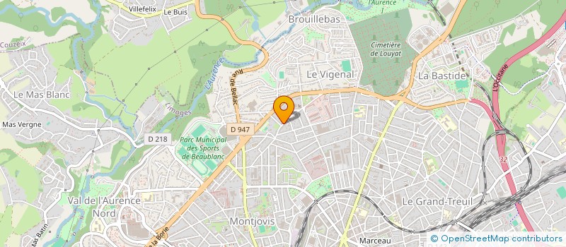 localisation de l'entreprise FOCUS L'ASSOC à LIMOGES