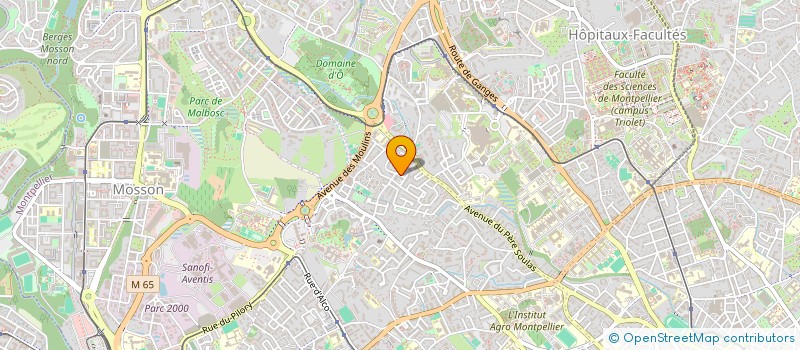 localisation de l'entreprise FOCUS SARL à MONTPELLIER